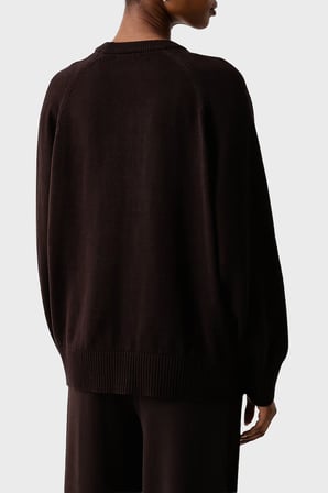 Armani Exchange Logolu % 100 Pamuk V Yaka Düğmeli Hırka Kadın HIRKA XW002878 AF16552 U6032 KAHVE