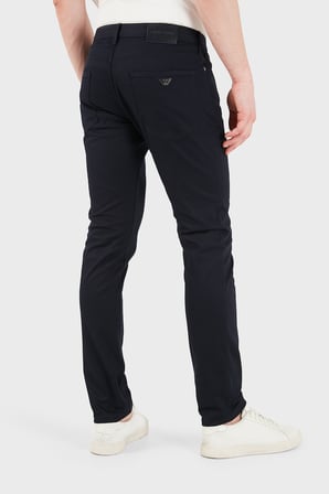 Emporio Armani Pamuklu Slim Fit Düşük Bel Jeans Erkek KOT PANTOLON EM000121 AF23021 UB118 LACİVERT