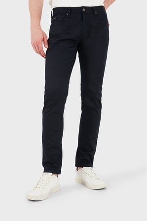 Emporio Armani Pamuklu Slim Fit Düşük Bel Jeans Erkek KOT PANTOLON EM000121 AF23021 UB118 LACİVERT