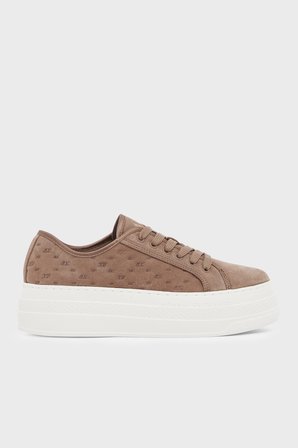 Armani Exchange Süet Sneaker Ayakkabı Kadın AYAKKABI XW003070 AF27079 U6120 VİZON