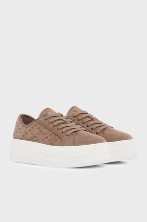 Armani Exchange Süet Sneaker Ayakkabı Kadın AYAKKABI XW003070 AF27079 U6120 VİZON