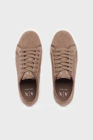Armani Exchange Süet Sneaker Ayakkabı Kadın AYAKKABI XW003070 AF27079 U6120 VİZON