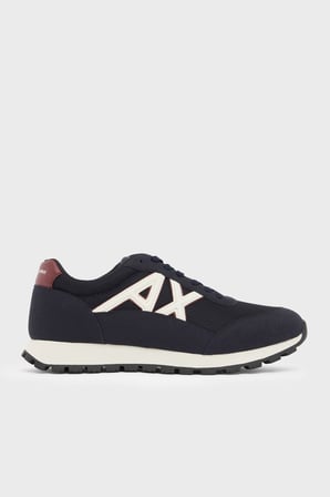 Armani Exchange Logolu Sneaker Ayakkabı Erkek AYAKKABI XM001960 AF19388 MB802 LACİVERT-BEYAZ