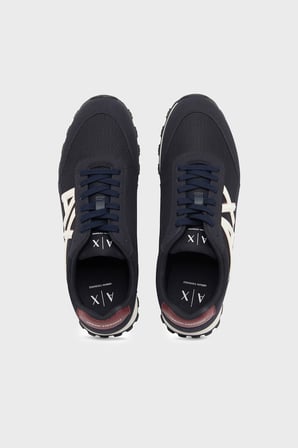 Armani Exchange Logolu Sneaker Ayakkabı Erkek AYAKKABI XM001960 AF19388 MB802 LACİVERT-BEYAZ