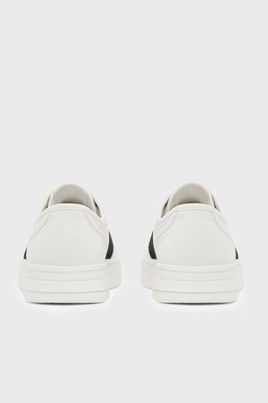 Armani Exchange Logolu Kanvas Sneaker Ayakkabı Erkek AYAKKABI XM003616 AF29107 M0429 KIRIK BEYAZ