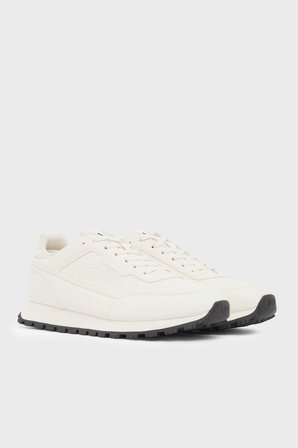 Armani Exchange Logolu Sneaker Ayakkabı Erkek AYAKKABI XM003644 AF29408 U0003 BEYAZ