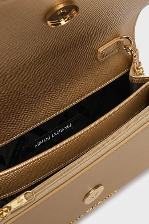Armani Exchange Çıkarılabilir Zincir Askılı Portföy Cüzdan Kadın CÜZDAN XW000358 AF26570 F1020 EKRU