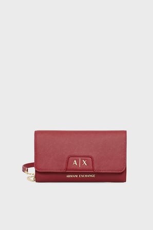 Armani Exchange Çıkarılabilir Zincir Askılı Portföy Cüzdan Kadın CÜZDAN XW000358 AF26570 U5102 KIRMIZI