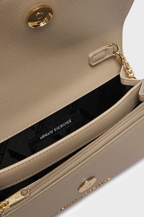 Armani Exchange Çıkarılabilir Zincir Askılı Portföy Cüzdan Kadın CÜZDAN XW000358 AF26570 U6208 EKRU