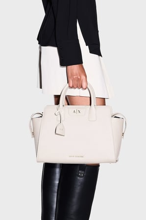 Armani Exchange Logolu Çıkarılabilir Askılı Çanta Kadın ÇANTA XW002159 AF26570 U6208 EKRU