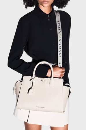 Armani Exchange Logolu Çıkarılabilir Askılı Çanta Kadın ÇANTA XW002159 AF26570 U6208 EKRU