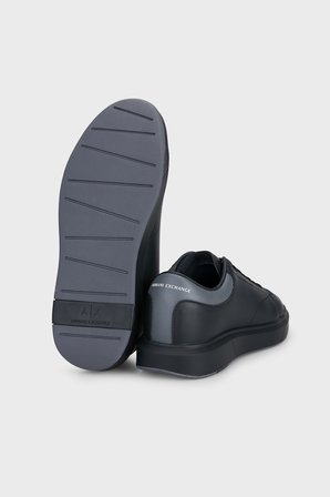 Armani Exchange Deri Logolu Sneaker Ayakkabı Erkek AYAKKABI XUX123 XV534 MC694 SİYAH