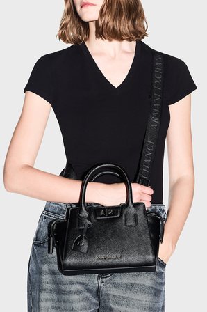 Armani Exchange Logolu Çıkarılabilir Askılı Çanta Kadın ÇANTA XW002159 AF26570 UC001 SİYAH