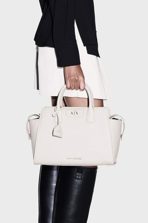 Armani Exchange Logolu Çıkarılabilir Askılı Çanta Kadın ÇANTA XW002158 AF26570 U6208 EKRU