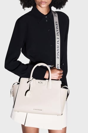 Armani Exchange Logolu Çıkarılabilir Askılı Çanta Kadın ÇANTA XW002158 AF26570 U6208 EKRU