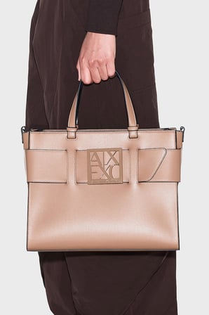 Armani Exchange Logolu Çıkarılabilir Askılı Çanta Kadın ÇANTA 9426890 A874 U6186 TABA