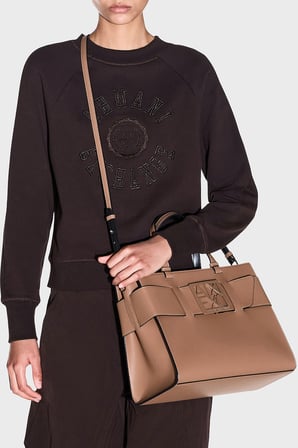 Armani Exchange Logolu Çıkarılabilir Askılı Çanta Kadın ÇANTA 9426890 A874 U6186 TABA