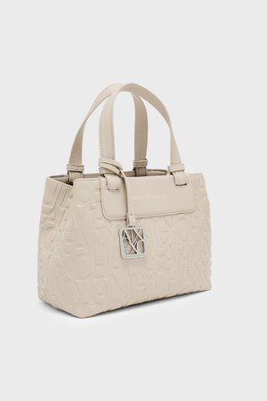 Armani Exchange Logolu Çıkarılabilir Askılı Çanta Kadın ÇANTA XW001576 AF15774 U6208 EKRU