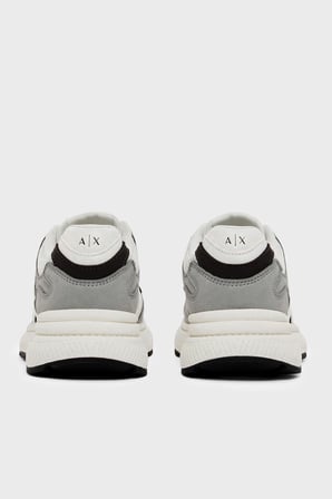 Armani Exchange Logolu Sneaker Ayakkabı Erkek AYAKKABI XM002635 AF19388 M8479 Açık Gri-Ekru