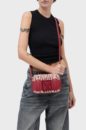 Armani Exchange Logolu Ayarlanabilir Askılı Çanta Kadın ÇANTA 942699 3F742 M5151 KIRMIZI
