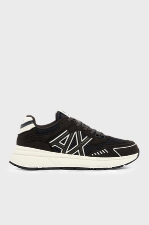 Armani Exchange Logolu Sneaker Ayakkabı Erkek AYAKKABI XM002635 AF19388 MB808 Kahve-Beyaz-Lacivert