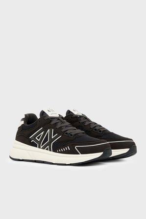 Armani Exchange Logolu Sneaker Ayakkabı Erkek AYAKKABI XM002635 AF19388 MB808 Kahve-Beyaz-Lacivert