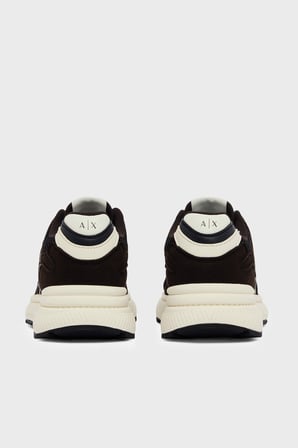 Armani Exchange Logolu Sneaker Ayakkabı Erkek AYAKKABI XM002635 AF19388 MB808 Kahve-Beyaz-Lacivert