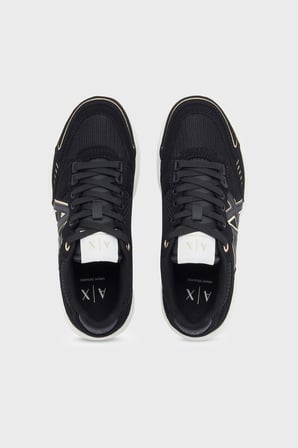 Armani Exchange Logolu Sneaker Ayakkabı Kadın AYAKKABI XW002153 AF22757 MZ815 SİYAH-GOLD