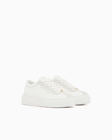 Armani Exchange Logolu Sneaker Ayakkabı Kadın AYAKKABI XW003065 AF28674 U0011 BEYAZ