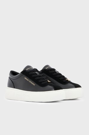 Armani Exchange Logolu Sneaker Ayakkabı Kadın AYAKKABI XW003065 AF28674 UC001 SİYAH