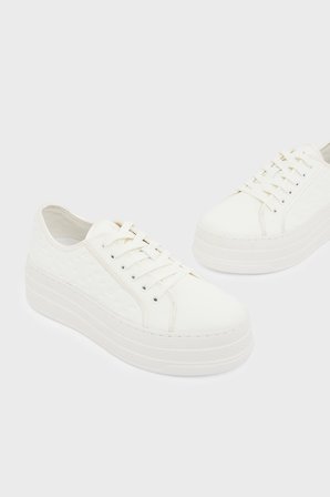 Armani Exchange Sneaker Ayakkabı Kadın AYAKKABI XW003070 AF27080 U0011 BEYAZ