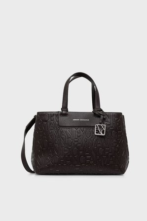 Armani Exchange Kabartma Logolu Çıkarılabilir Askılı Çanta Kadın ÇANTA XW001222 AF15774 U6032 KAHVE
