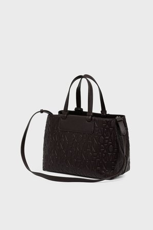 Armani Exchange Kabartma Logolu Çıkarılabilir Askılı Çanta Kadın ÇANTA XW001222 AF15774 U6032 KAHVE