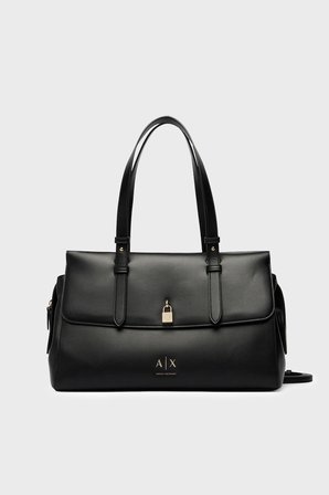 Armani Exchange Logolu Çıkarılabilir Askılı Çanta Kadın ÇANTA XW003020 AF28605 UC001 SİYAH