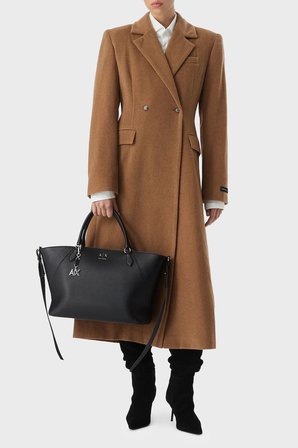 Armani Exchange Logolu Çıkarılabilir Askılı Çanta Kadın ÇANTA XW003142 AF26569 UC001 SİYAH