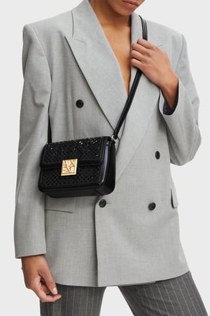 Armani Exchange Logolu Ayarlanabilir Askılı Çanta Kadın ÇANTA XW003374 AF26449 MC043 SİYAH
