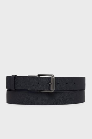 Armani Exchange Logolu Deri Kemer Erkek KEMER XM003186 AF26721 MC500 SİYAH-LACİVERT