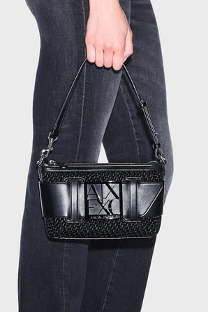 Armani Exchange Logolu Çıkarılabilir Askılı Çanta Kadın ÇANTA XW000921 AF26444 MC043 SİYAH