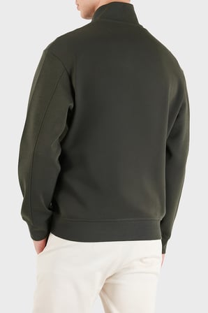 Armani Exchange Pamuklu Regular Fit Yarım Fermuarlı Dik Yaka Sweat Erkek SWEAT XM001295 AF10818 U8123 KOYU KAHVE
