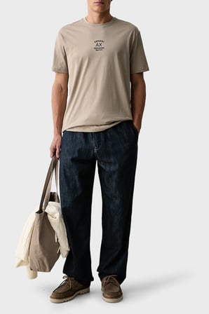 Armani Exchange Pamuklu Regular Fit Bisiklet Yaka T Shirt Erkek T SHİRT XM003023 AF10358 U6161 HAKİ