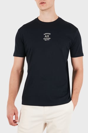 Armani Exchange Pamuklu Regular Fit Bisiklet Yaka T Shirt Erkek T SHİRT XM003023 AF10358 UB101 LACİVERT