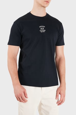 Armani Exchange Pamuklu Regular Fit Bisiklet Yaka T Shirt Erkek T SHİRT XM003023 AF10358 UB101 LACİVERT