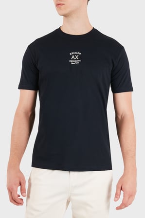 Armani Exchange Pamuklu Regular Fit Bisiklet Yaka T Shirt Erkek T SHİRT XM003023 AF10358 UB101 LACİVERT