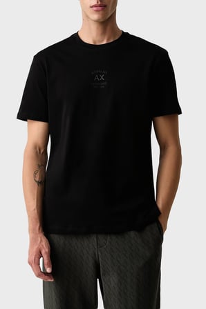 Armani Exchange Pamuklu Regular Fit Bisiklet Yaka T Shirt Erkek T SHİRT XM003023 AF10358 UC001 SİYAH