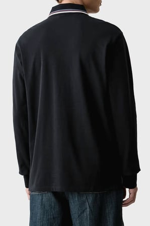 Armani Exchange Logolu % 100 Pamuk Regular Fit Düğmeli Polo Erkek POLO XM003427 AF13026 UB101 LACİVERT