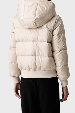 Armani Exchange Kapitoneli Regular Fit Kapüşonlu Yaka Mont Kadın MONT XW000228 AF12286 U1039 EKRU