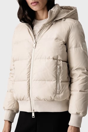 Armani Exchange Kapitoneli Regular Fit Kapüşonlu Yaka Mont Kadın MONT XW000228 AF12286 U1039 EKRU