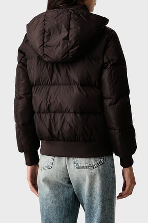 Armani Exchange Kapitoneli Regular Fit Kapüşonlu Yaka Mont Kadın MONT XW000228 AF12286 U6032 KAHVE