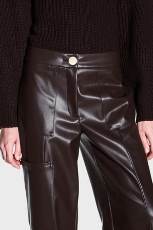 Armani Exchange Oversize Fit Geniş Paça Cep Detaylı Pantolon Kadın PANTOLON XW002475 AF10203 U6032 KAHVE