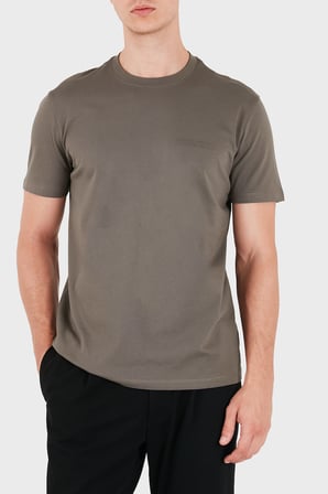 Armani Exchange Pamuklu Regular Fit Bisiklet Yaka T Shirt Erkek T SHİRT XM001281 AF10361 U6125 KAHVE